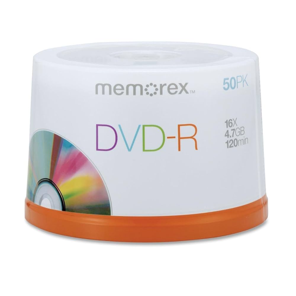 Amazon.com: Memorex 05639 4.7 GB DVD-RS (50-CT Spindle